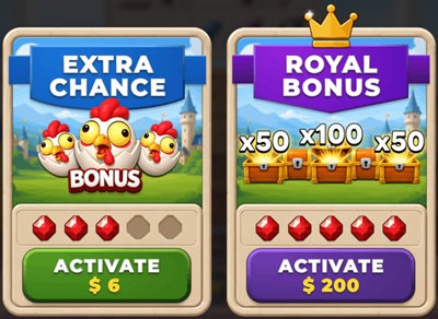 royal drop bonus game